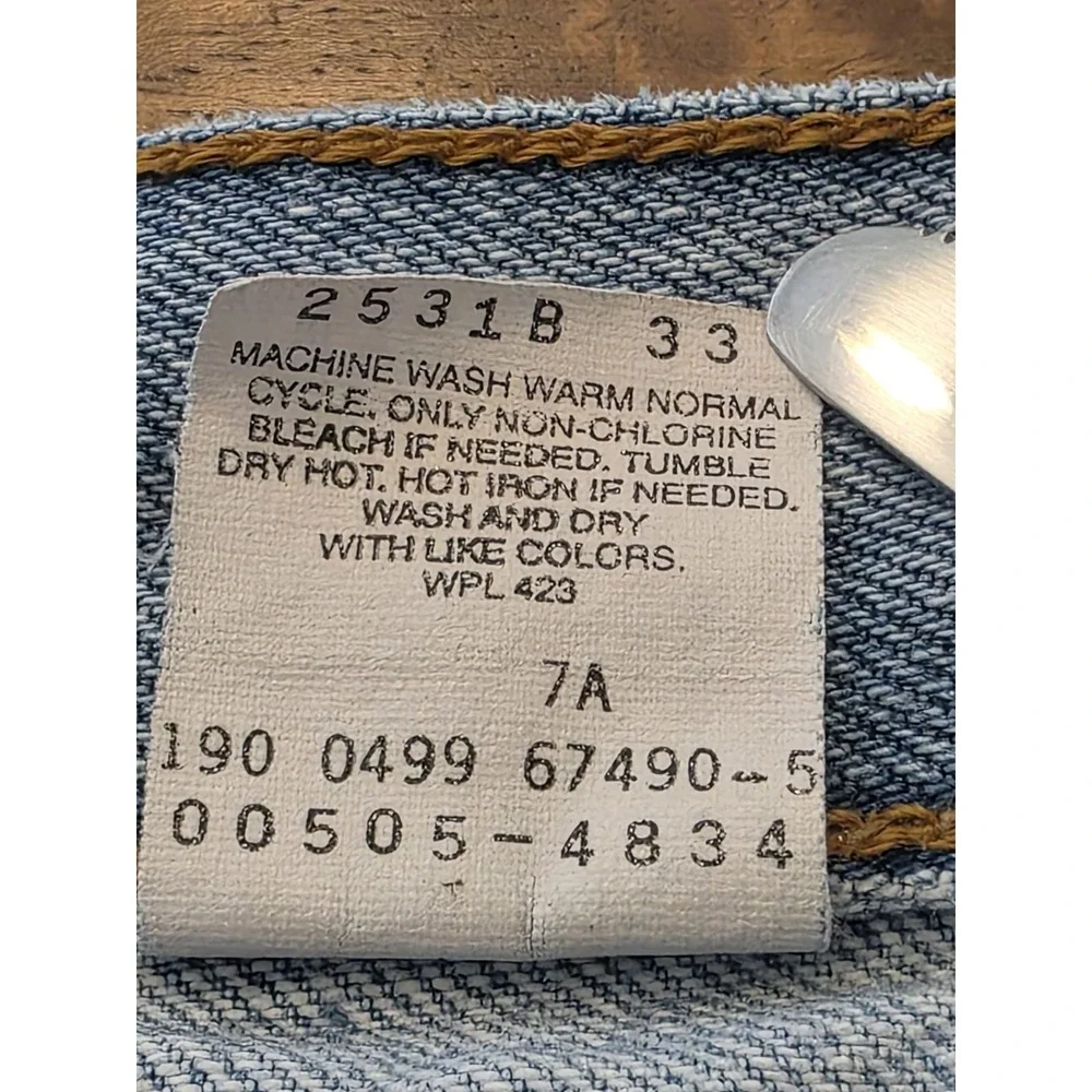 Levi's 505 Men's Cotton Vintage 1999‎ Jeans - Light Stonewash,36×32 Straight Leg